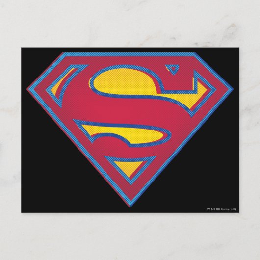 Superman S-Shield | Dot-Logo Postkarte (Vorderseite)