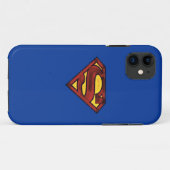 Superman S-Shield | Dunkles Rotes Logo Case-Mate iPhone Hülle (Rückseite (Horizontal))