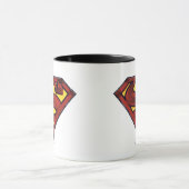 Superman S-Shield | Dunkles Rotes Logo Tasse (Zentrum)