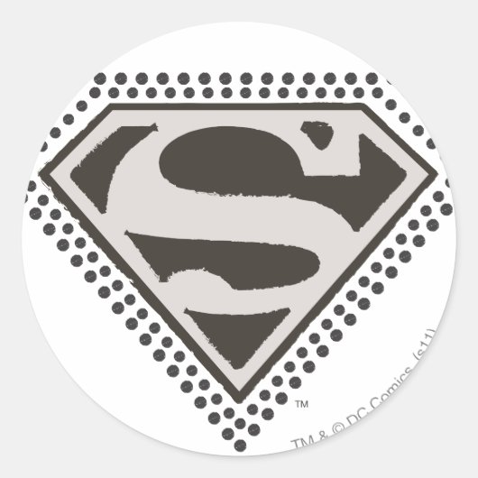 Superman S-Shield | Es ist Showtime! Logo Runder Aufkleber (Vorderseite)