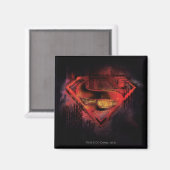 Superman S-Shield | Farbige Logos Magnet (Vorderseite/Rückseite)