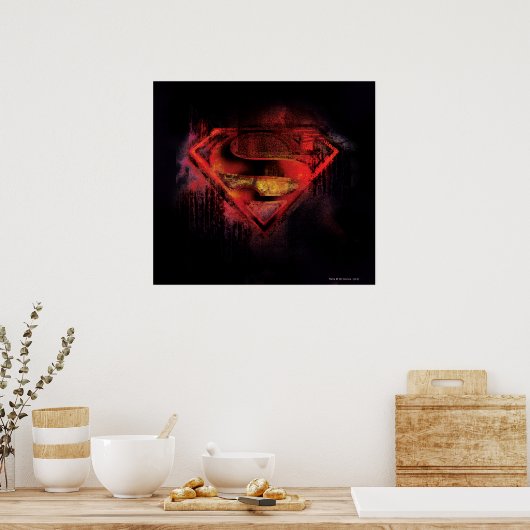 Superman S-Shield | Farbige Logos Poster (Küche)