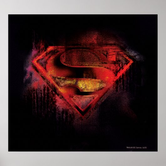 Superman S-Shield | Farbige Logos Poster (Vorne)