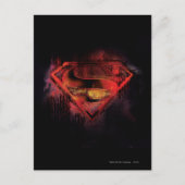 Superman S-Shield | Farbige Logos Postkarte (Vorderseite)