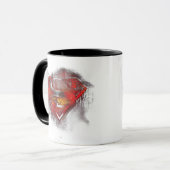 Superman S-Shield | Farbige Logos Tasse (Vorderseite Links)
