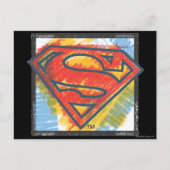 Superman S-Shield | Farbiges Logo Postkarte (Vorderseite)