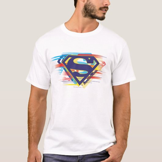 Superman S-Shield | Farbiges Logo T-Shirt (Vorderseite)