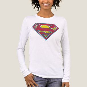 Superman S-Shield   Gedrucktes Logo Tri-Blend Shirt