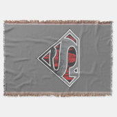 Superman S-Shield | Graue und rote Stadt-Logo Decke (Vorderseite)