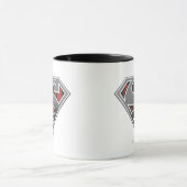 Superman S-Shield | Graue und rote Stadt-Logo Tasse (Zentrum)