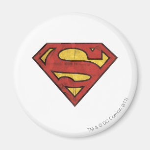 Superman S-Shield   Grunge-Logo Magnet