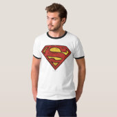 Superman S-Shield | Grunge-Logo T-Shirt (Vorne ganz)