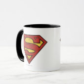 Superman S-Shield | Grunge-Logo Tasse (Vorderseite Links)