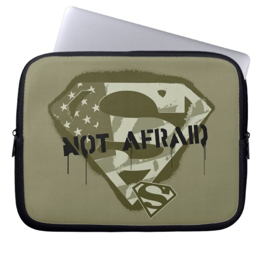 Superman S-Shield | Keine Angst - Logo der US-Camo Laptopschutzhülle (Vorderseite)