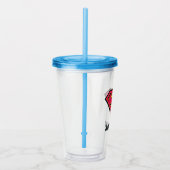 Superman S-Shield | Klassisches Logo Acryltrinkbecher (Rechts)