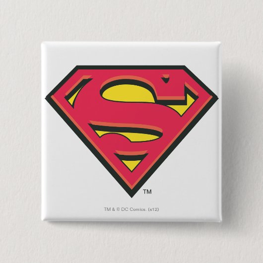Superman S-Shield | Klassisches Logo Button (Vorderseite)