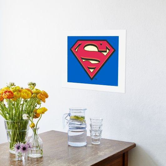 Superman S-Shield | Klassisches Logo Foliendrucke (Ablage(Küche))
