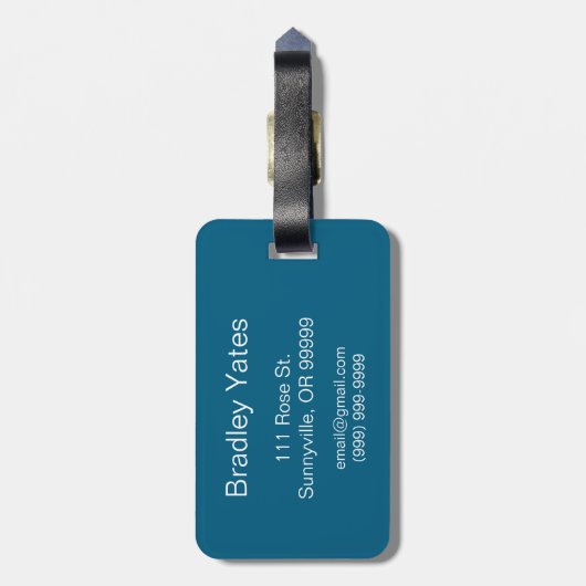 Superman S-Shield | Klassisches Logo Gepäckanhänger (Rückseite vertikal)