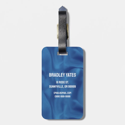 Superman S-Shield | Klassisches Logo Gepäckanhänger (Rückseite vertikal)