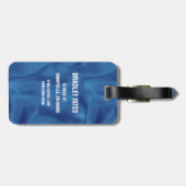 Superman S-Shield | Klassisches Logo Gepäckanhänger (Rückseite horizontal)