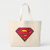 Superman S-Shield | Klassisches Logo Jumbo Stoffbeutel (Vorne)