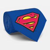Superman S-Shield | Klassisches Logo Krawatte (Gerollt)