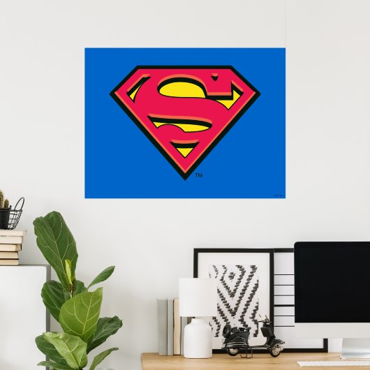 Superman S-Shield | Klassisches Logo Poster (Heimbüro)