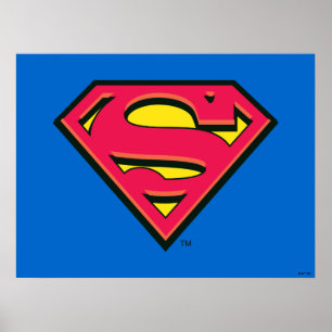 Superman S-Shield Klassisches Logo Poster