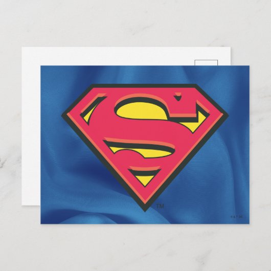Superman S-Shield | Klassisches Logo Postkarte (Vorne/Hinten)