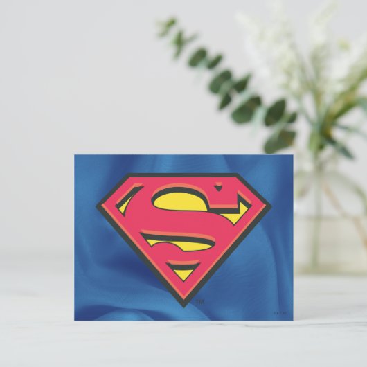 Superman S-Shield | Klassisches Logo Postkarte (Stehend Vorderseite)