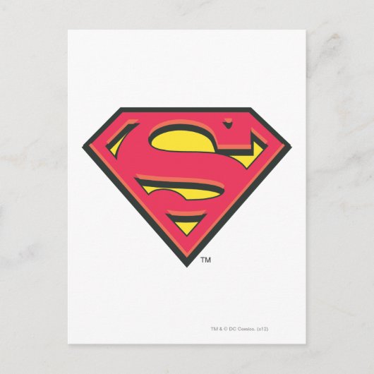 Superman S-Shield | Klassisches Logo Postkarte (Vorderseite)
