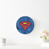 Superman S-Shield | Klassisches Logo Runde Wanduhr (Zuhause)
