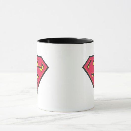 Superman S-Shield | Klassisches Logo Tasse (Zentrum)