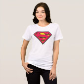 Superman S-Shield | Klassisches Logo Tri-Blend Shirt (Vorderseite voll)