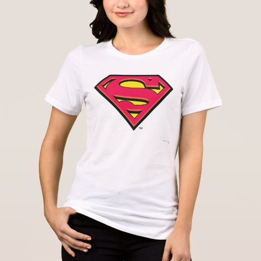 Superman S-Shield | Klassisches Logo Tri-Blend Shirt (Vorderseite)