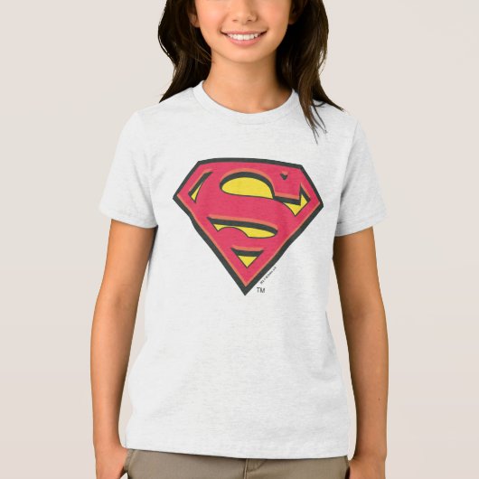 Superman S-Shield | Klassisches Logo Tri-Blend Shirt (Vorderseite)