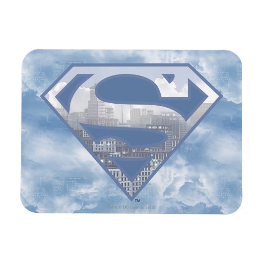 Superman S-Shield | Light Blue City Logo Magnet (Horizontal)