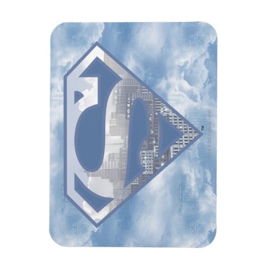 Superman S-Shield | Light Blue City Logo Magnet (Vertikal)