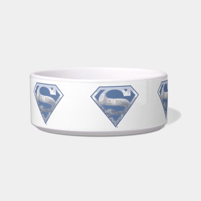 Superman S-Shield | Light Blue City Logo Napf (Links)