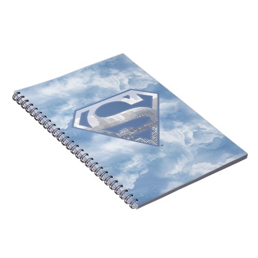 Superman S-Shield | Light Blue City Logo Notizblock (Rechte Seite)