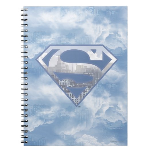 Superman S-Shield | Light Blue City Logo Notizblock (Vorderseite)