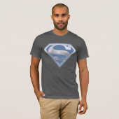 Superman S-Shield | Light Blue City Logo T-Shirt (Vorne ganz)