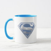 Superman S-Shield | Light Blue City Logo Tasse (Links)