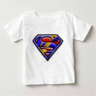 Superman S-Shield   Lila Airbrush-Logo Baby T-shirt