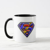 Superman S-Shield | Lila Airbrush-Logo Tasse (Links)