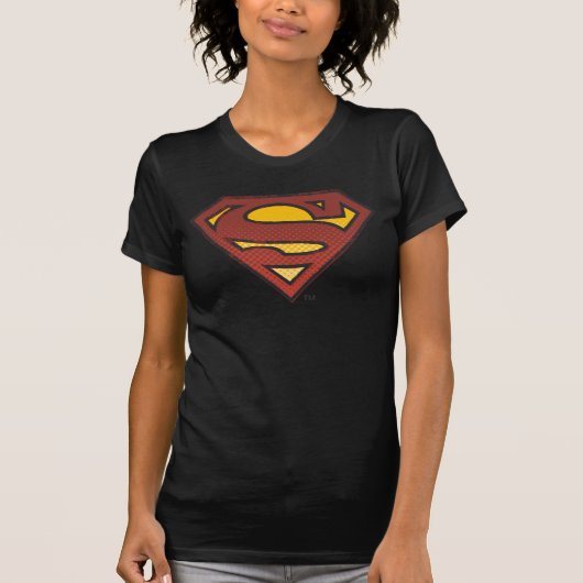Superman S-Shield | Logo für ausgeblendete Punkte T-Shirt (Vorderseite)