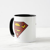 Superman S-Shield | Logo für ausgeblendete Punkte Tasse (Vorderseite Links)