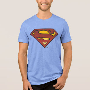 Superman S-Shield Logo für ausgeblendete Punkte Tri-Blend Shirt