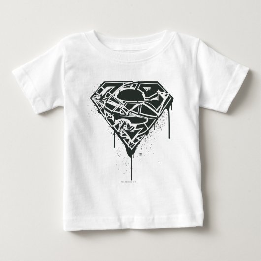 Superman S-Shield | Logo für fragmentierte Spritze Baby T-shirt (Vorderseite)