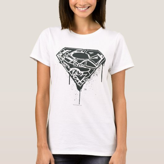 Superman S-Shield | Logo für fragmentierte Spritze T-Shirt (Vorderseite)